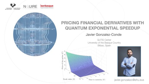 Pricing Financial Derivatives With Exponential Quantum Speedup