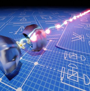 A single rubidium atom is trapped in an optical resonator consisting of two highly reflective mirrors. Repeated excitation of the atom causes several entangled single photons to be emitted in succession.