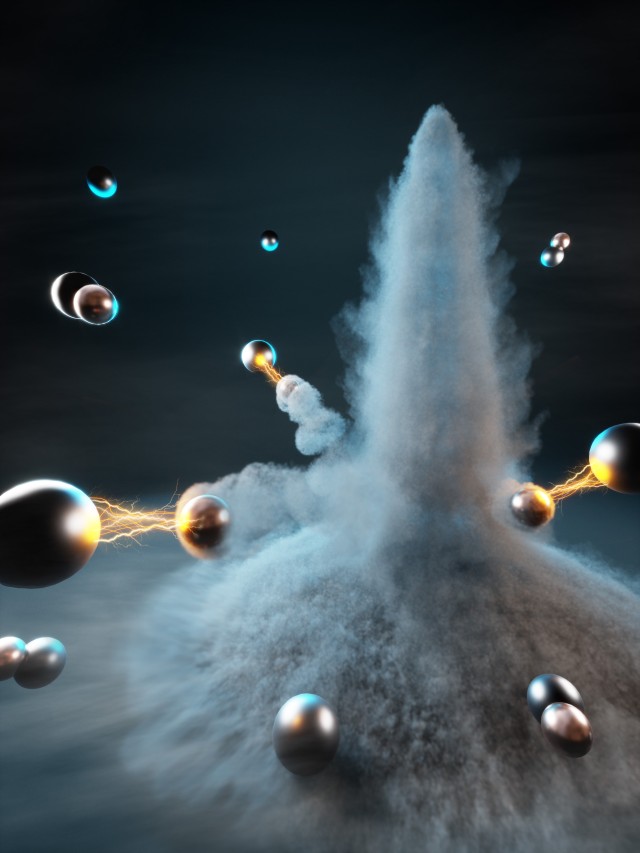In a density-matched gas of bosonic and fermionic atoms, as the interspecies interactions are tuned, fermions deplete bosons from a Bose-Einstein condensate to associate molecules with great efficiency. 